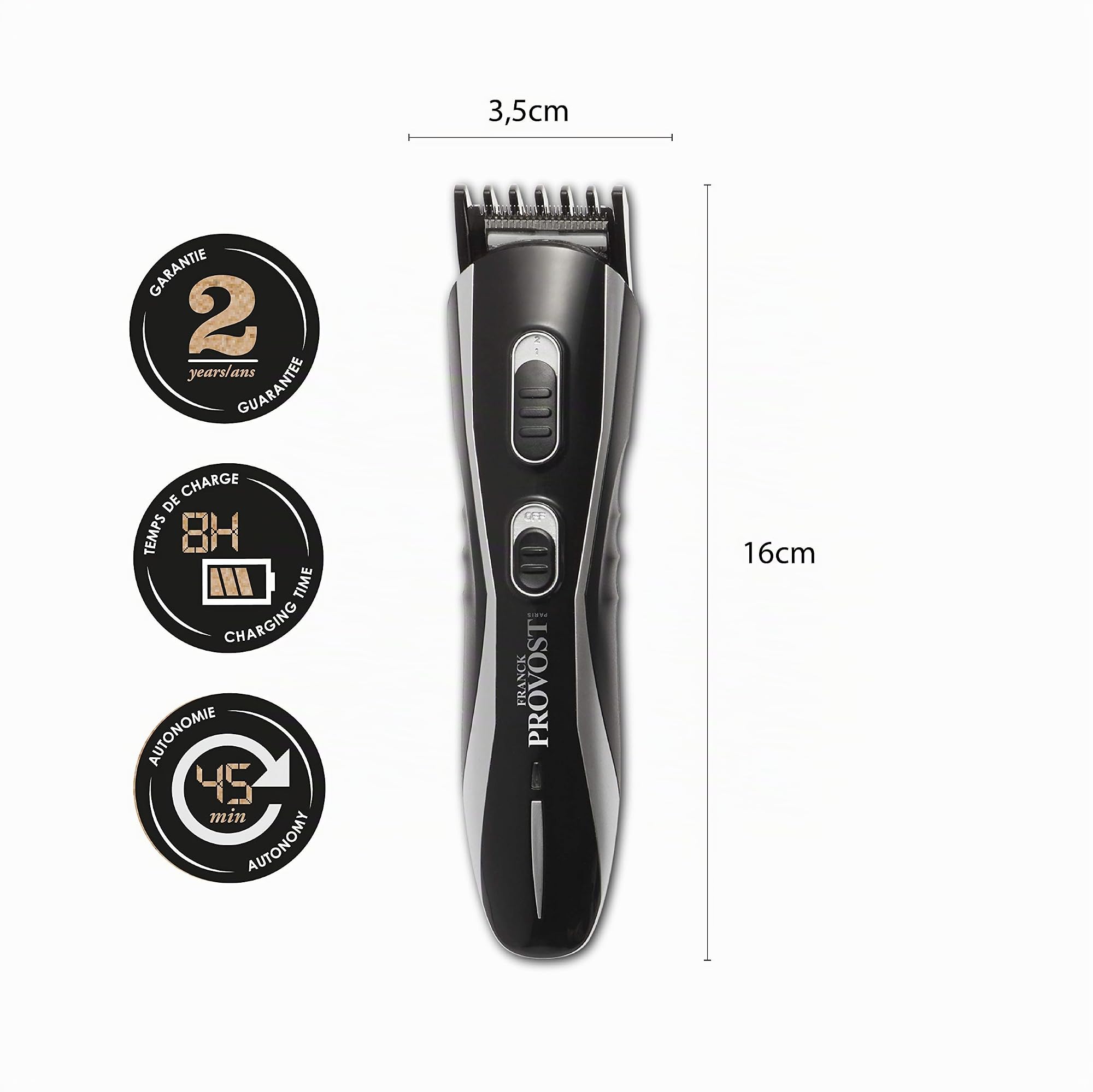 THE BARB XPERT - Tondeuse Barbe Multifonctions 5 en 1 Rechargeable - Rasoir Électrique Professionnel pour Homme - Accessoires pour Moustache, Cheveux, Corps, Nez, Oreilles et Sourcils - Trimmer Blade