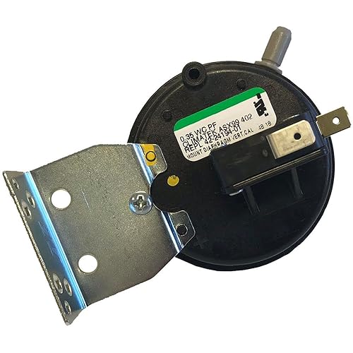 ClimaTek Interruptor de presión de aire de ventilación de horno, se adapta a Weather King Gas Parte # MPL-9371-V-0.35-DEACT-NO