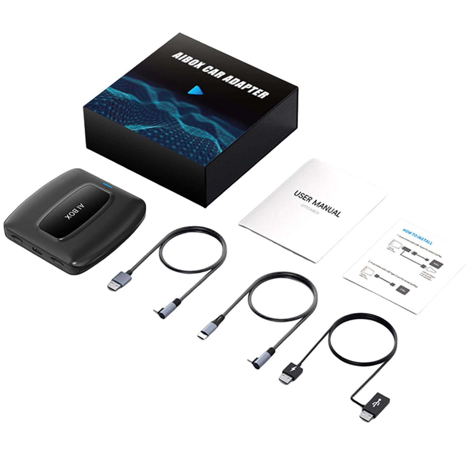 Adattatore Android AUTO da cablato a wireless Car Play che rivoluziona l'esperienza di guida con connettività wireless Supporto Android 12 AI Box da, EAU