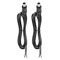 Vista 1 de GINTOOYUN 2 PCS DC8020 Conector Pigtail Cable, DC 8.0MM x 2.0MM Macho Enchufe a Cable Desnudo Cable de Alimentación de Extremo Abierto, 3.3 ft