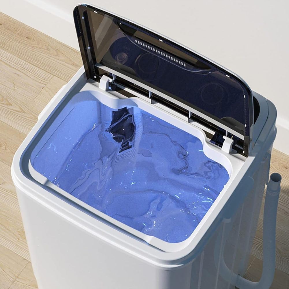 Lavadora Portátil, Gran Capacidad, 7,5 Kg, Totalmente Automática, con Protección contra Bacteriosis Y Luz Azul UV, Ideal para Caravanas, Apartamentos Pequeños Y Viajes.