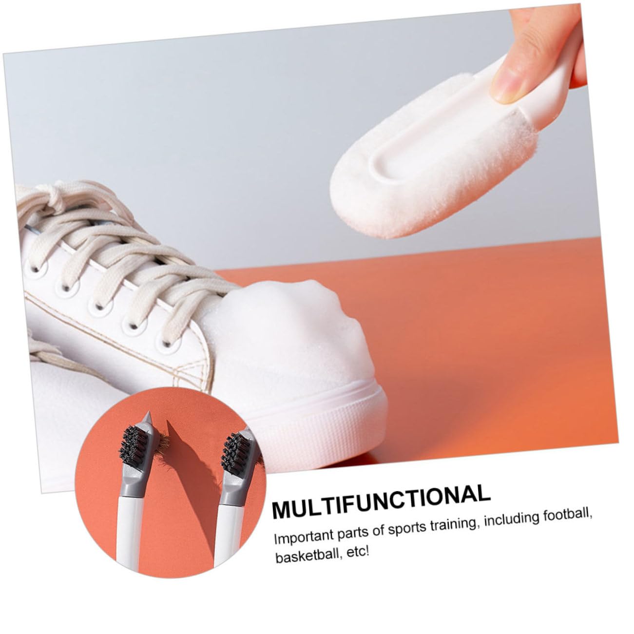 3 Stück Schuhwaschbürste Multifunktionale U-Form Bürste Weiß Für Turnschuhe Stiefel