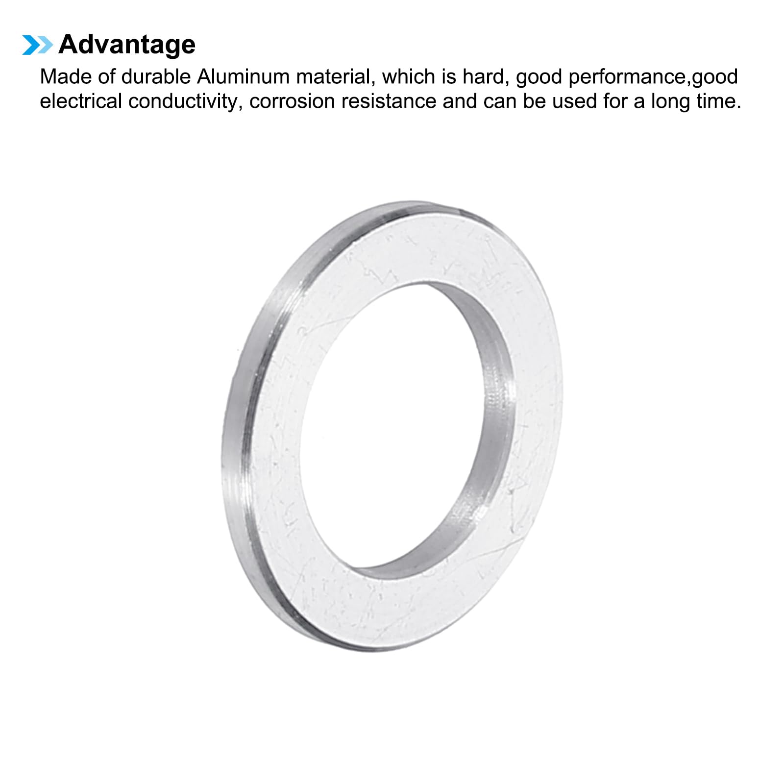 PATIKIL M10 Aluminum Spacers, 6pcs 3/8" x 5/8" Round Metal Spacers for 3/8 or M10 Screw Bolts - Image 4