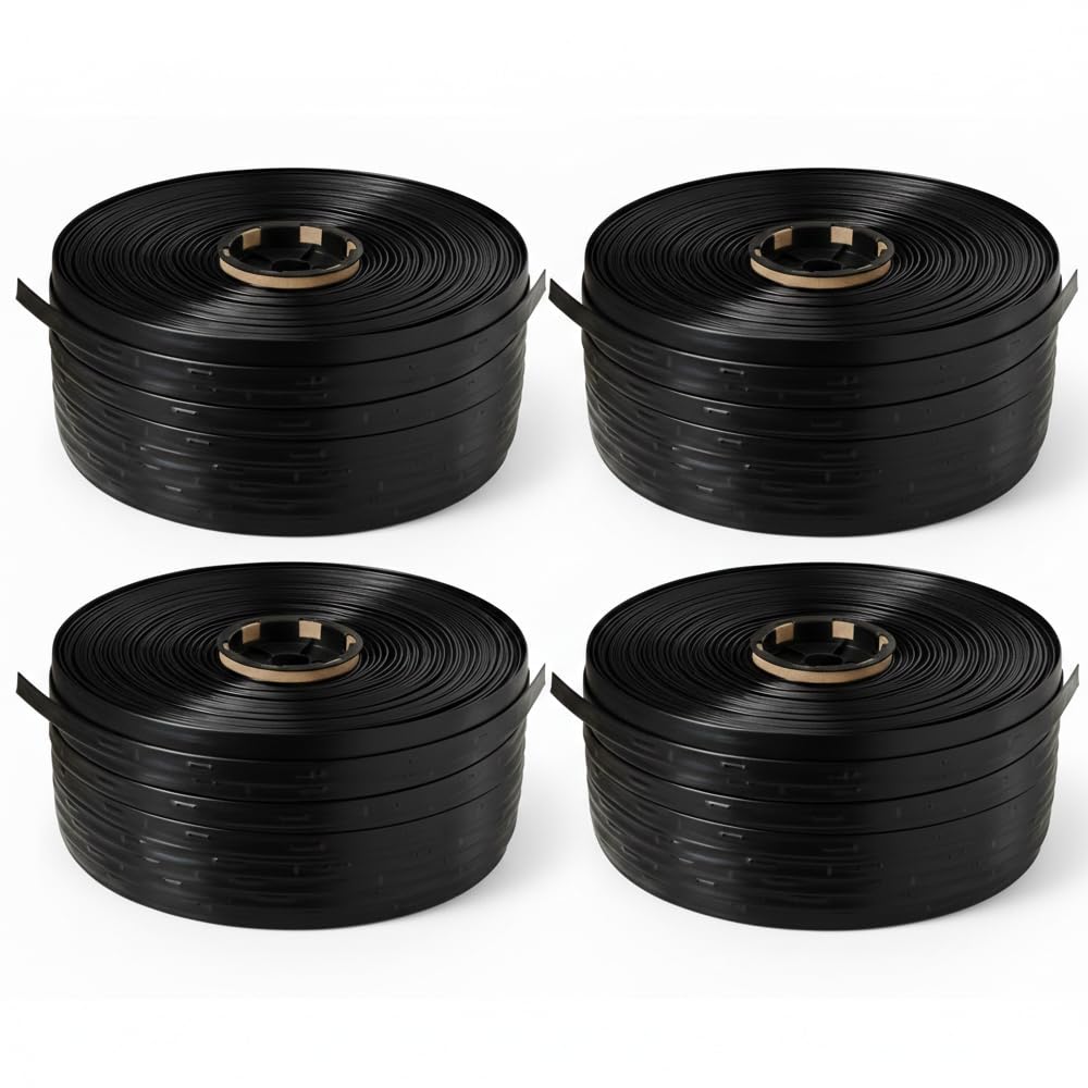 Nastro gocciolante da 16 mm per irrigazione. Spessore parete 8 ml. Gocciolini ogni 30 cm. Lunghezza 1000 m. Tubo piatto con portata 1,16 litri all'ora.