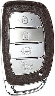 4 Buttons Replacement Car Key Fob Case Fit Hyundai Sonata Tucson Elantra Keyless Entry Key Fob Shell Just Casing Only(4 Buttons)