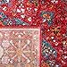 SAFAVIEH Vintage Hamadan Collection Area Rug - 9' x 12', Red & Multi, Oriental Traditional Persian Design, Non-Shedding & Easy Care, Ideal for High Traffic Areas in Living Room, Bedroom (VTH222A)