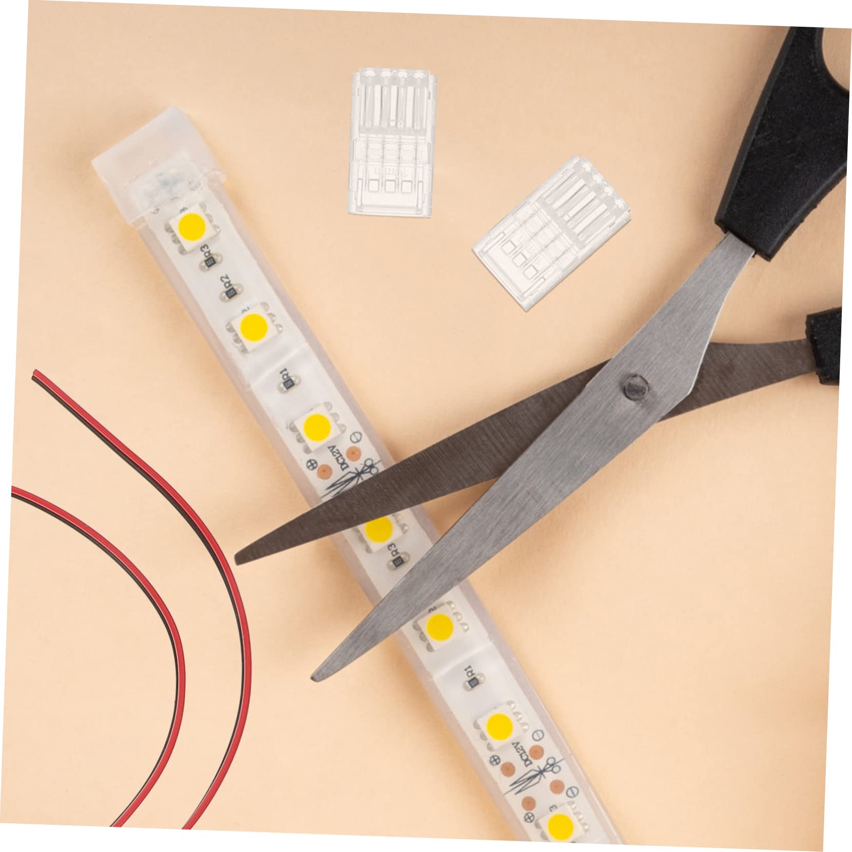 PRETYZOOM 5sätze Poliger Strip Verbinder Lötfreier Adapter Für Lichtstreifen Teiliges Mit Kristallclips Kabel Und Schraubendreher Installieren Transparent