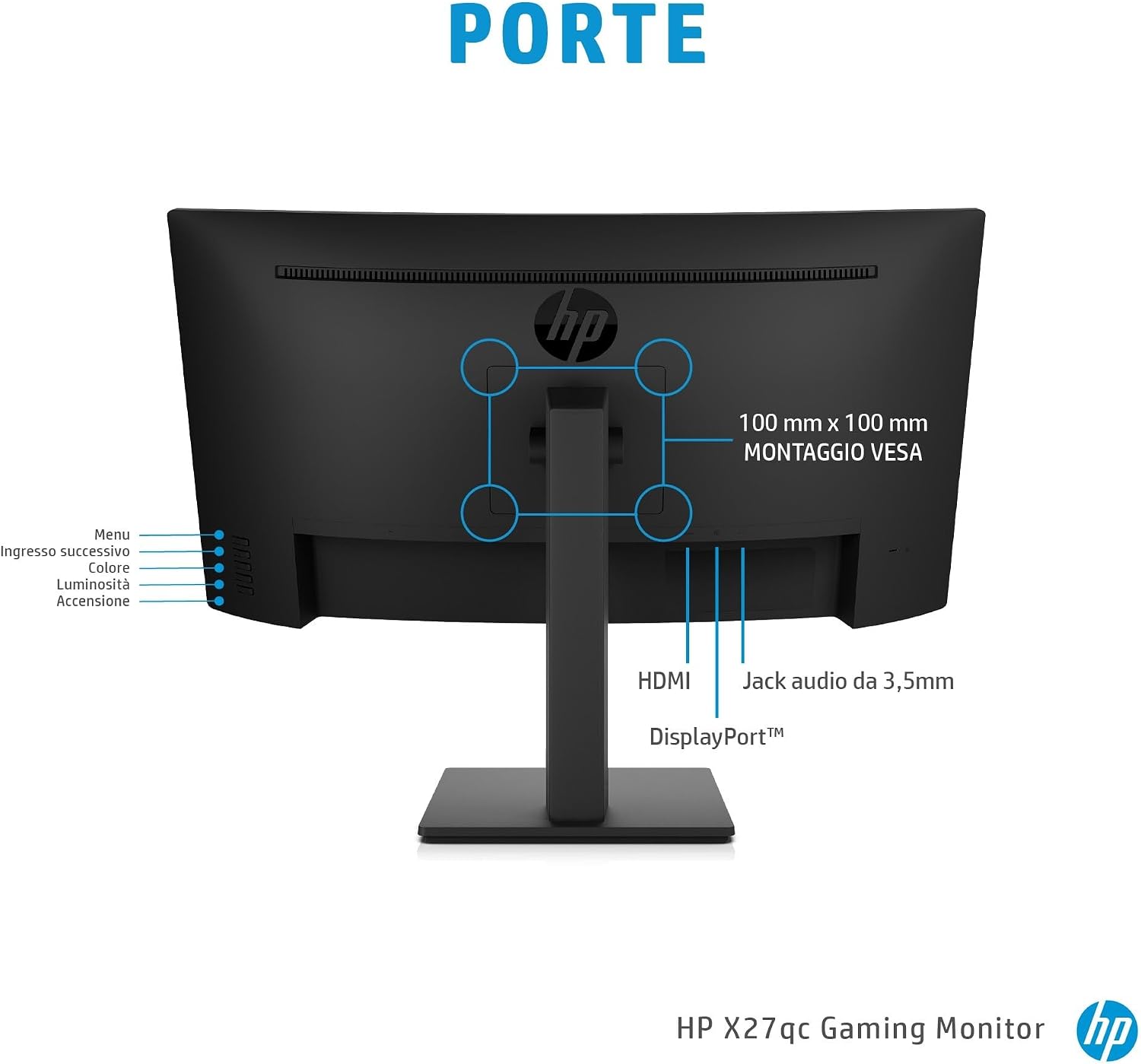 X27qc Gaming Monitor Curvo da 27 pollici - Monitor - Immagine 5