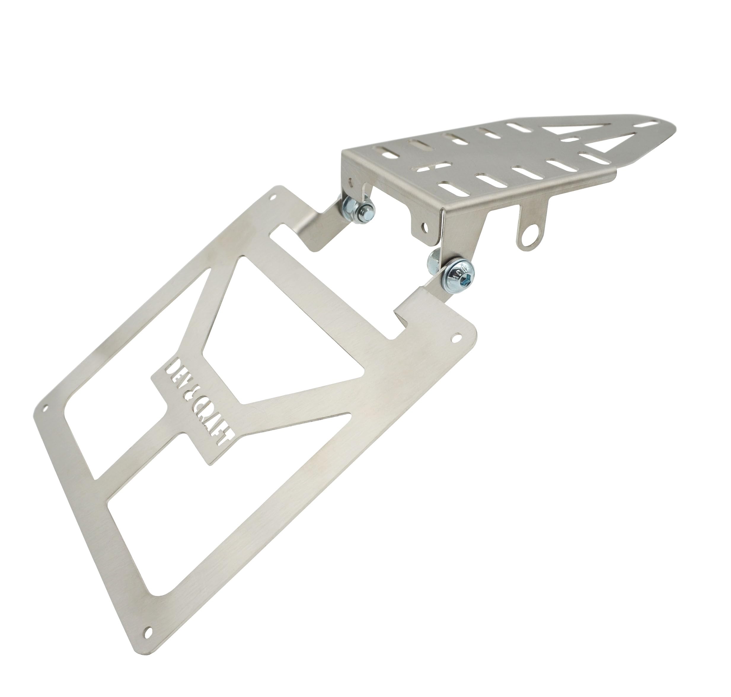 Portatarga Pieghevole Universale per Codino Stretto CC 125 300 450 Motard Enduro Moto