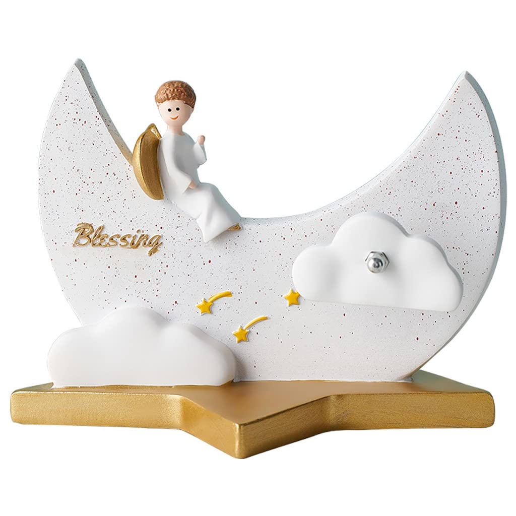 Carillon Scatola Musicale Creative Clockwork Music Box Resina Music Box Desktop Decoration Ornaments Artigianato Regalo for Il Compleanno/Festa della Mamma Carillon Regalo di(A)