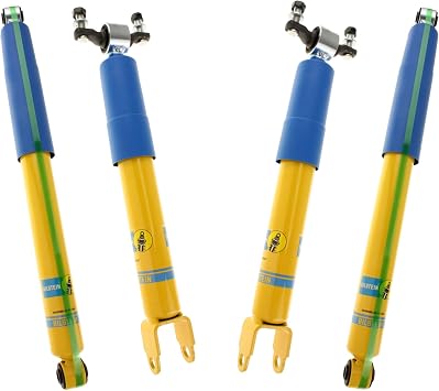 Bilstein Set of Front and Rear B6 4600 Series Shocks Compatible with 2011-2025 Silverado/Sierra 2500/3500 HD with 0" Lift | Easy Installation | Smooth Performance