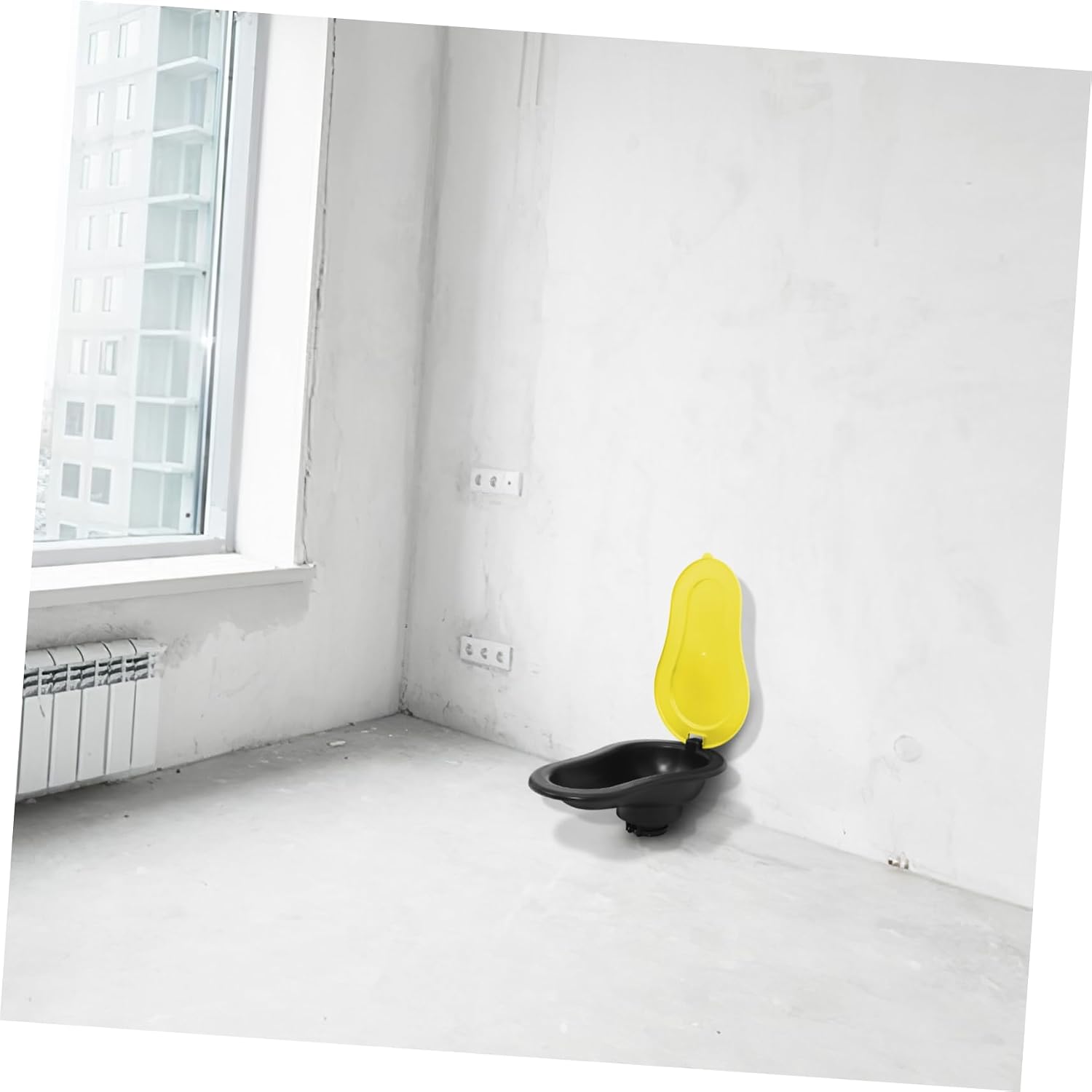 Construction Squat Toilet Portable Urinal Folding Bed Pan Easy to Clean and Transport for Renovations Camping and Home Use