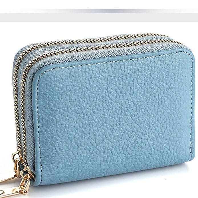 Cross border card bag Solid colo, large capacity, multiple card slots, anti demagnetization, compact wallet, ID slot, new card holder(D)2