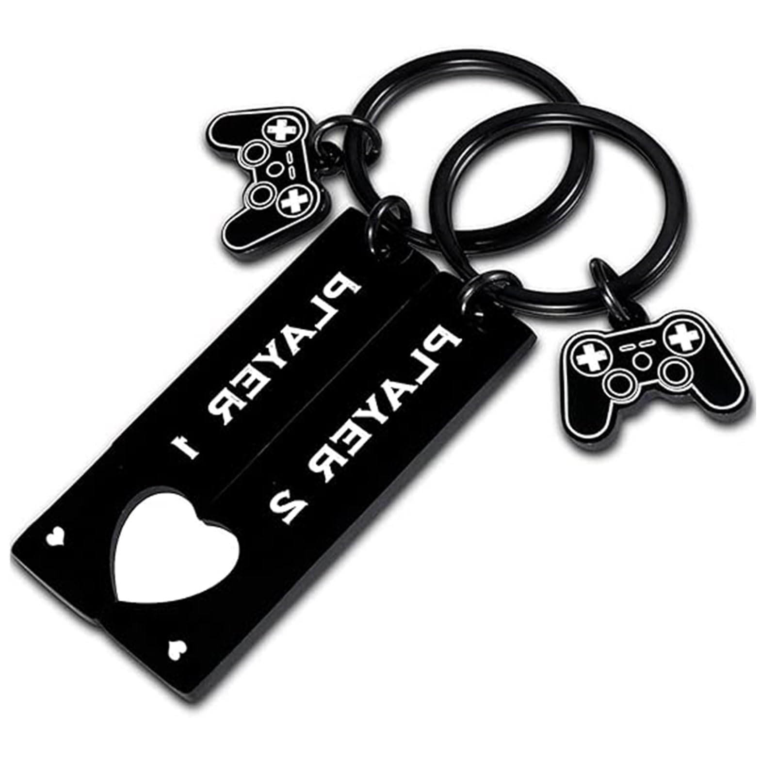 Gamer matching keyring for husband and wife, 2PCs Funny Gamer Keyring  Boyfriend Gifts from Girlfriend Matching Couple Gifts For Man Husband Gift  from