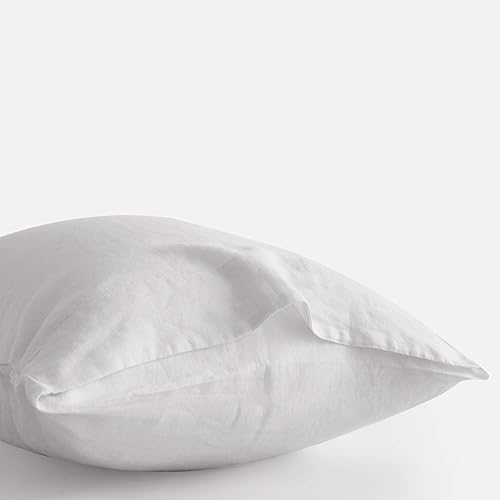 Miniatura 8 de Sijo - Juego de sábanas de lino francés lavado a la piedra, 3 o 4 piezas, 2 fundas de almohada, 1 sábana bajera ajustable y 1 sábana plana opcional