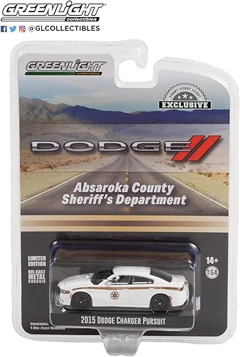 Miniatura 2 de Collectibles Greenlight 30335 2015 Dodge Charger Pursuit - Departamento del Sheriff del Condado de Absaroka (exclusivo de Hobby) a escala 164 Diecast