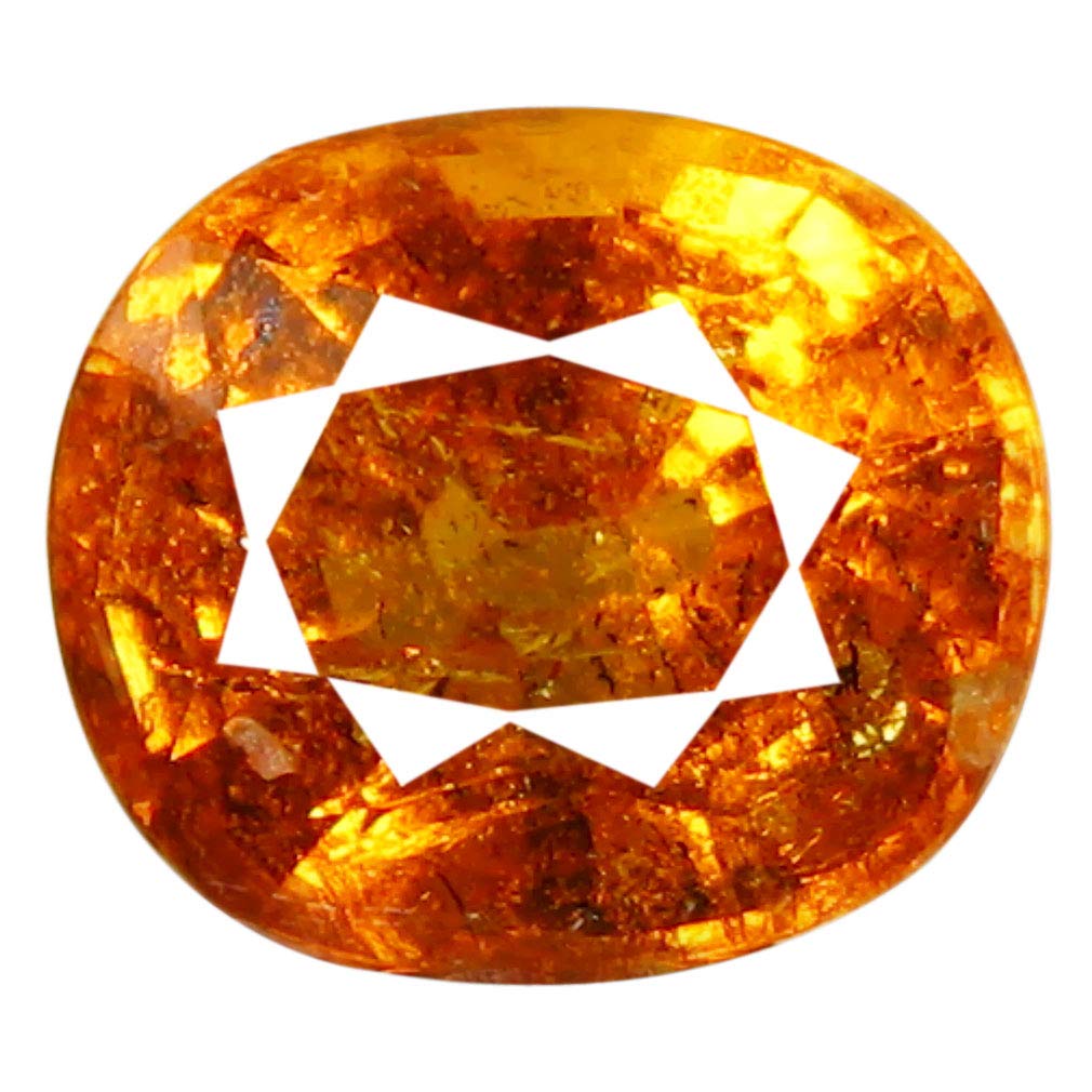 Deluxe Gems 1.62 ct AAA Grade Oval Shape (7 x 6 mm) Fanta Orange Spessartine Natural Loose Gemstone