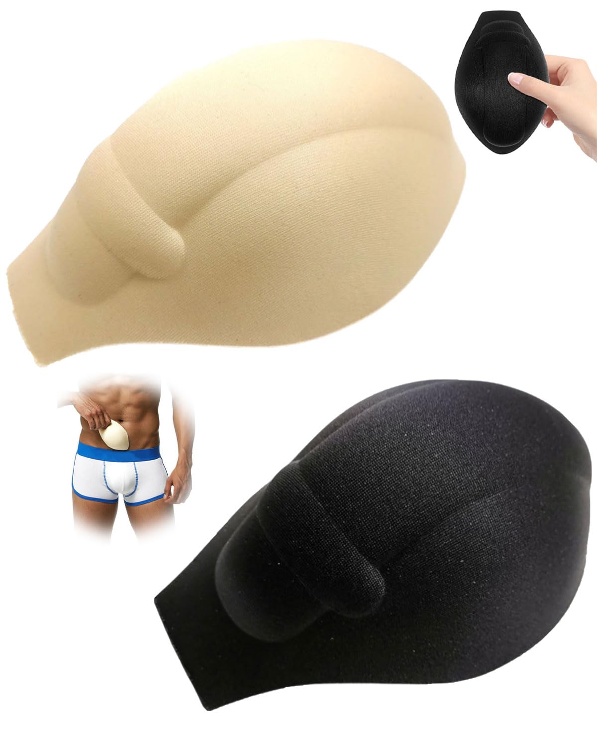 Bañador Relleno para Hombres Almohadillas de Natación Calzoncillos con Relleno Surf Fitness Entrenamiento