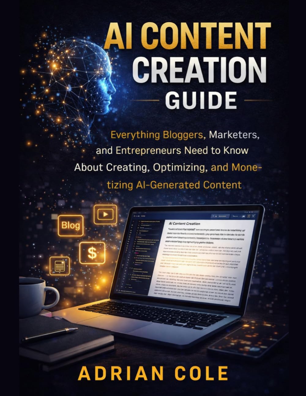 AI CONTENT CREATION GUIDE: Everything Bloggers, Marketers, and Entrepreneurs Need to Know About Creating, Optimizing, and Monetizing AI-Generated Content