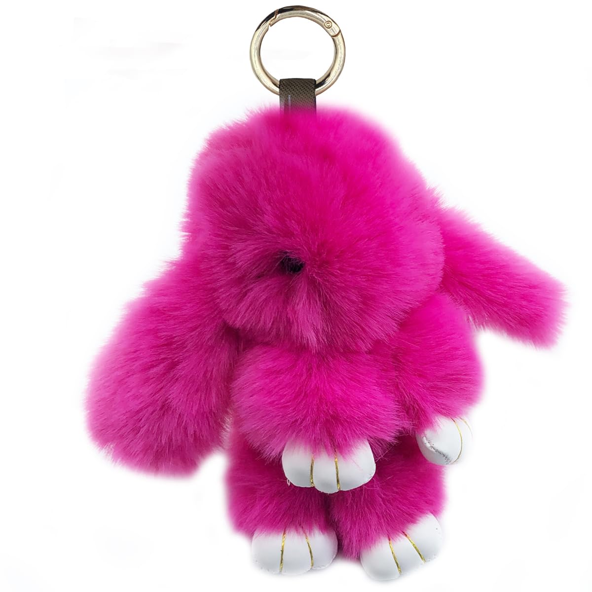 Xsclpomddy Süße Groß. Plüsch Hase Schlüsselanhänger Plüsch-Häschen 7in Schlüsselanhänger Pom Poms Taschenanhänger Handtasche Autoschlüssel Dekoration