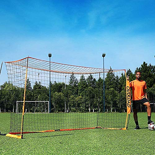 Max4out Portable 12x6 FT Soccer Goal for Backyard, Metal Basic Soccer Net