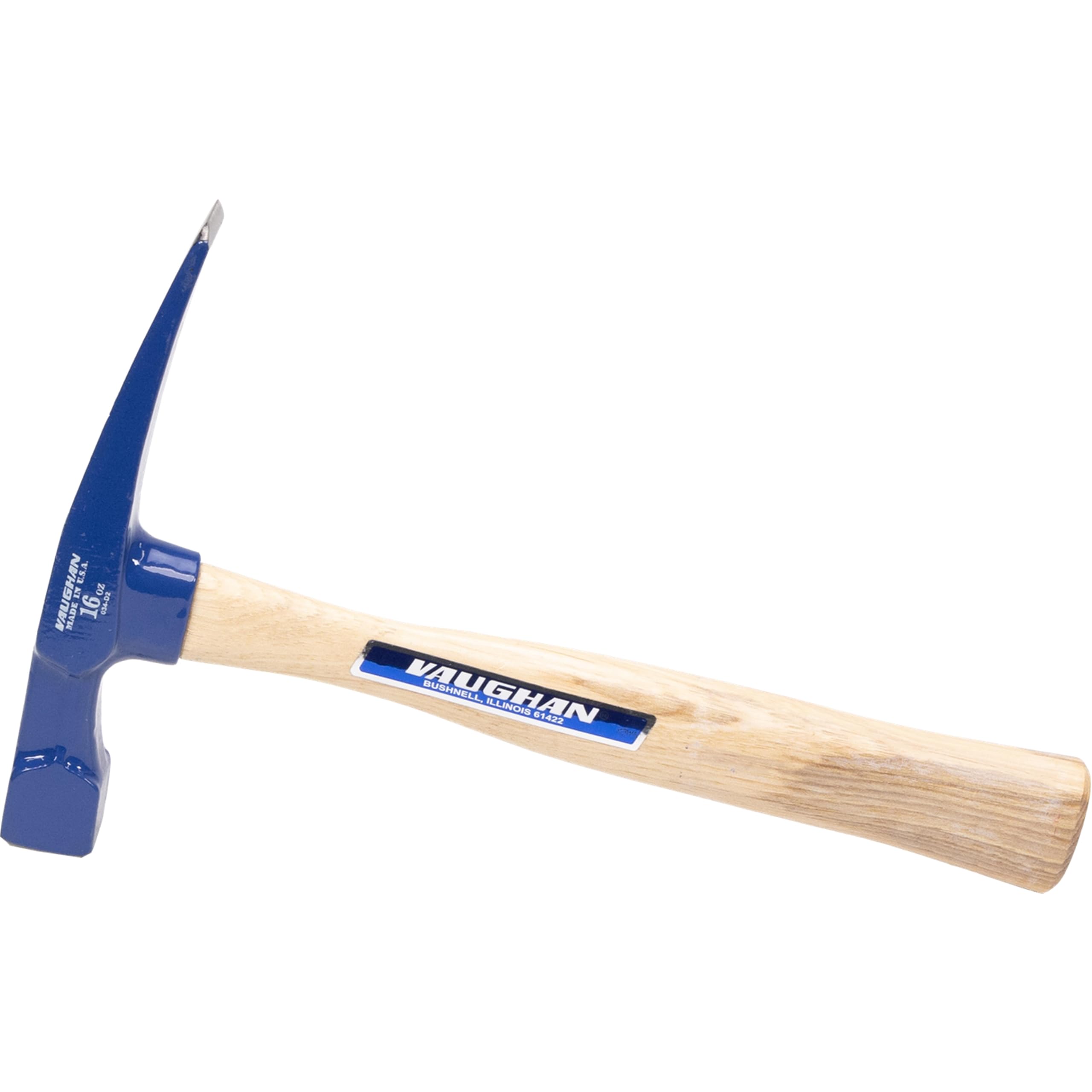 Vaughan BL16TC młotek murarski, prosty trzonek hikory, stal z końcówką węglikową, 340 g