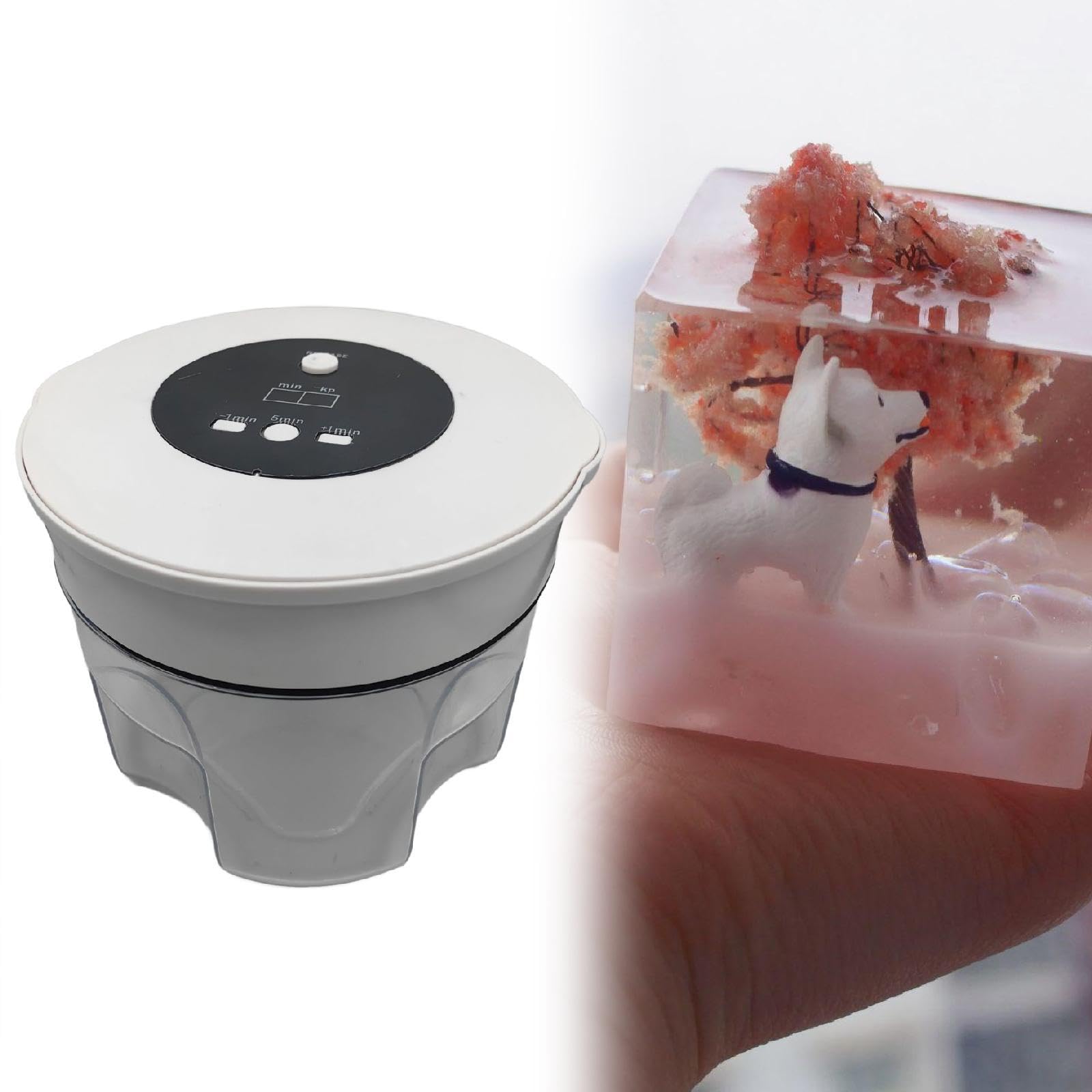 Fancyes Resin Bubble Removal Large Capacity Efficient Sturdy Resin Airless Machine for Studio Home Action Figure Toys Resin Art Works