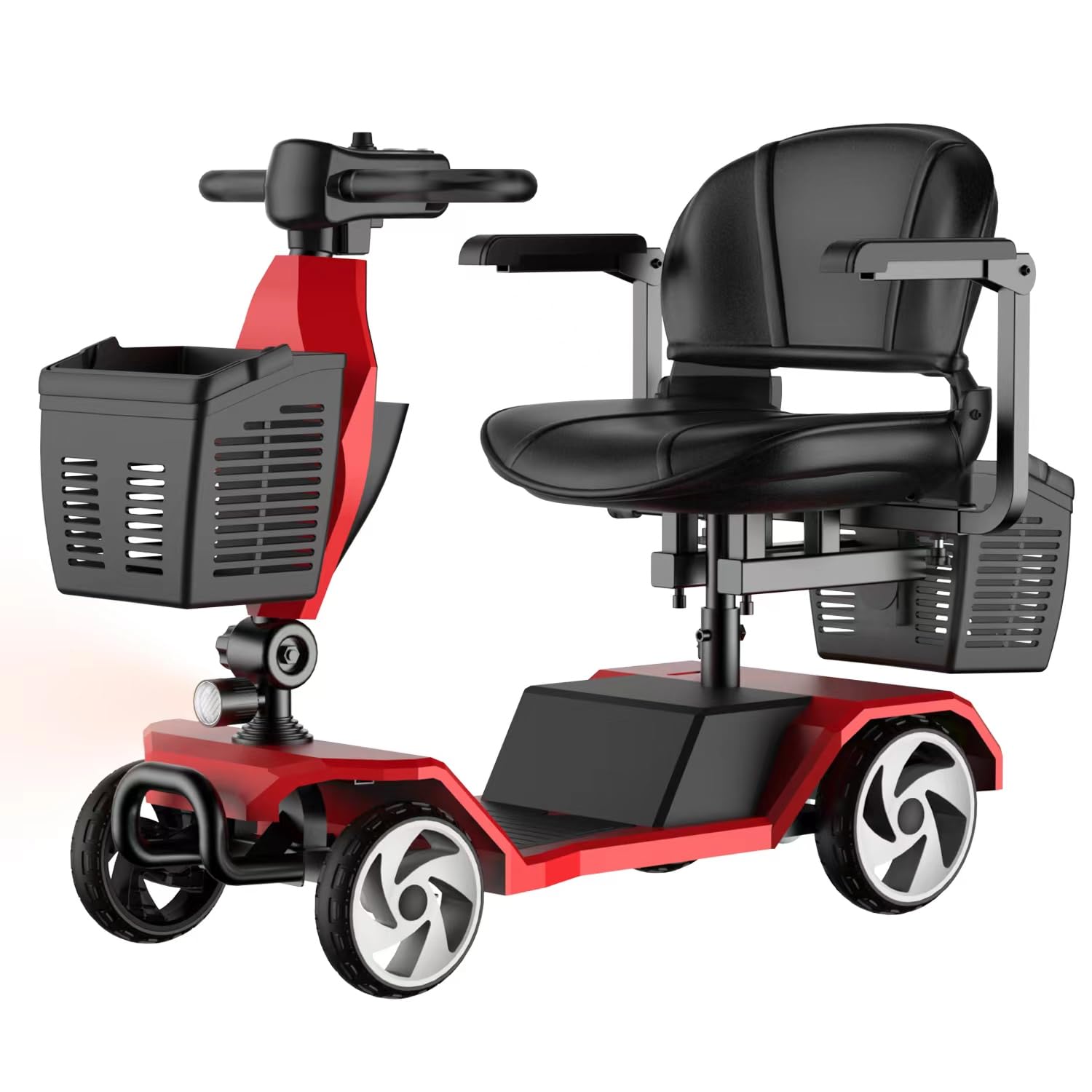 20A 32 Miles Electric Mobility Scooter for Adults Wheelchair Device for Travel Elderly 350 lbs Max Weight 350W