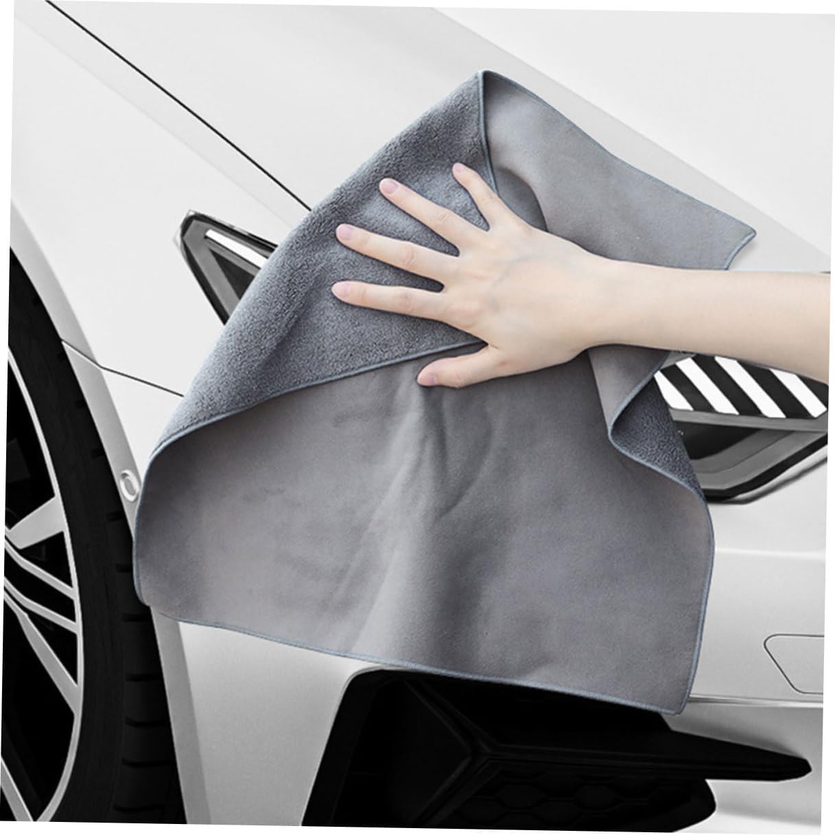 Thick Suede Car Wash Towel 30x40cm Absorbent Car Drying Cloth Cleaning Rag for Automotive Interior and Exterior Use
