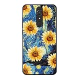 KARTXITAI Hülle Kompatibel mit Wiko View XL, Stoßfeste Schutzhülle mit Weiche Silikon Bumper Hülle Handyhülle Anti-Kratzt Leichtes Matt Finish Rückseite - Sonnenblume,Gänseblümchen