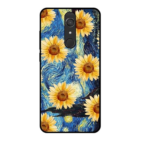 KARTXITAI Hülle Kompatibel mit Wiko View XL, Stoßfeste Schutzhülle mit Weiche Silikon Bumper Hülle Handyhülle Anti-Kratzt Leichtes Matt Finish Rückseite - Sonnenblume,Gänseblümchen