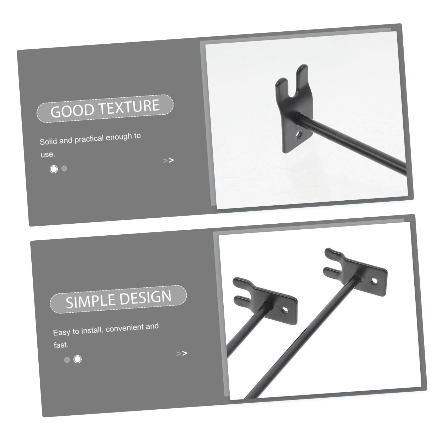 ULTECHNOVO 30kawałki Haczyki Do Zawieszania Sztuk Ścianę Aluminiowe Do Ekspozycji Dekoracji Domu i Biurze Nowoczesny Design Wytrzymałe i Łatwe Użyciu Różne Długości
