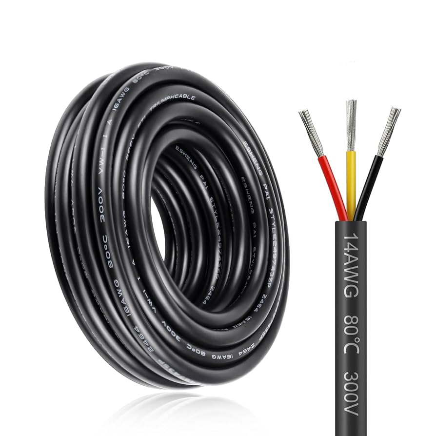 URCIANOW 20AWG 7M Electrical Wire Cable 4 * 0.5mm² Low Voltage Lighting