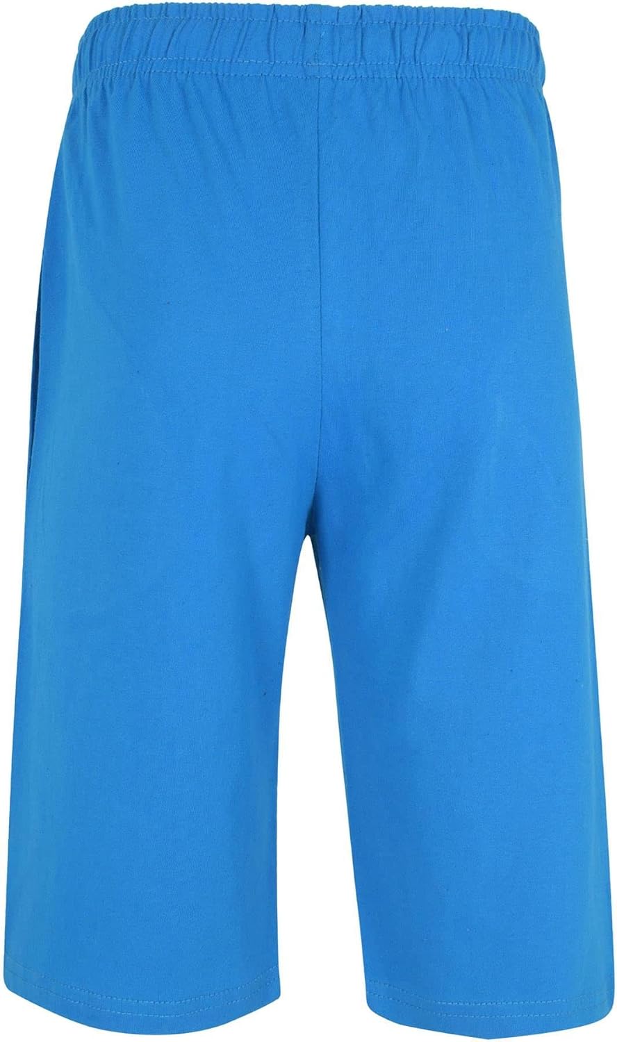 A2Z 4 Kids Boys Shorts 100% Cotton Casual Shorts Knee Length - Shorts S07 Blue 11-12