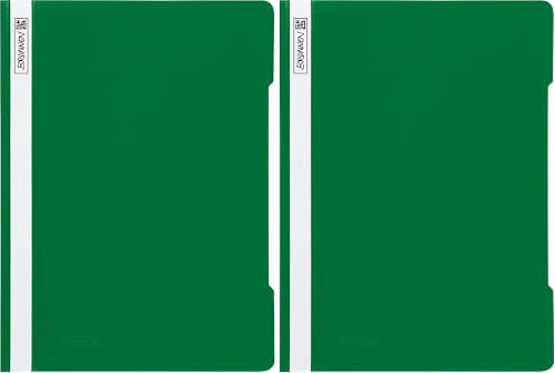 Schnellhefter grün Folie (Packung mit 2)