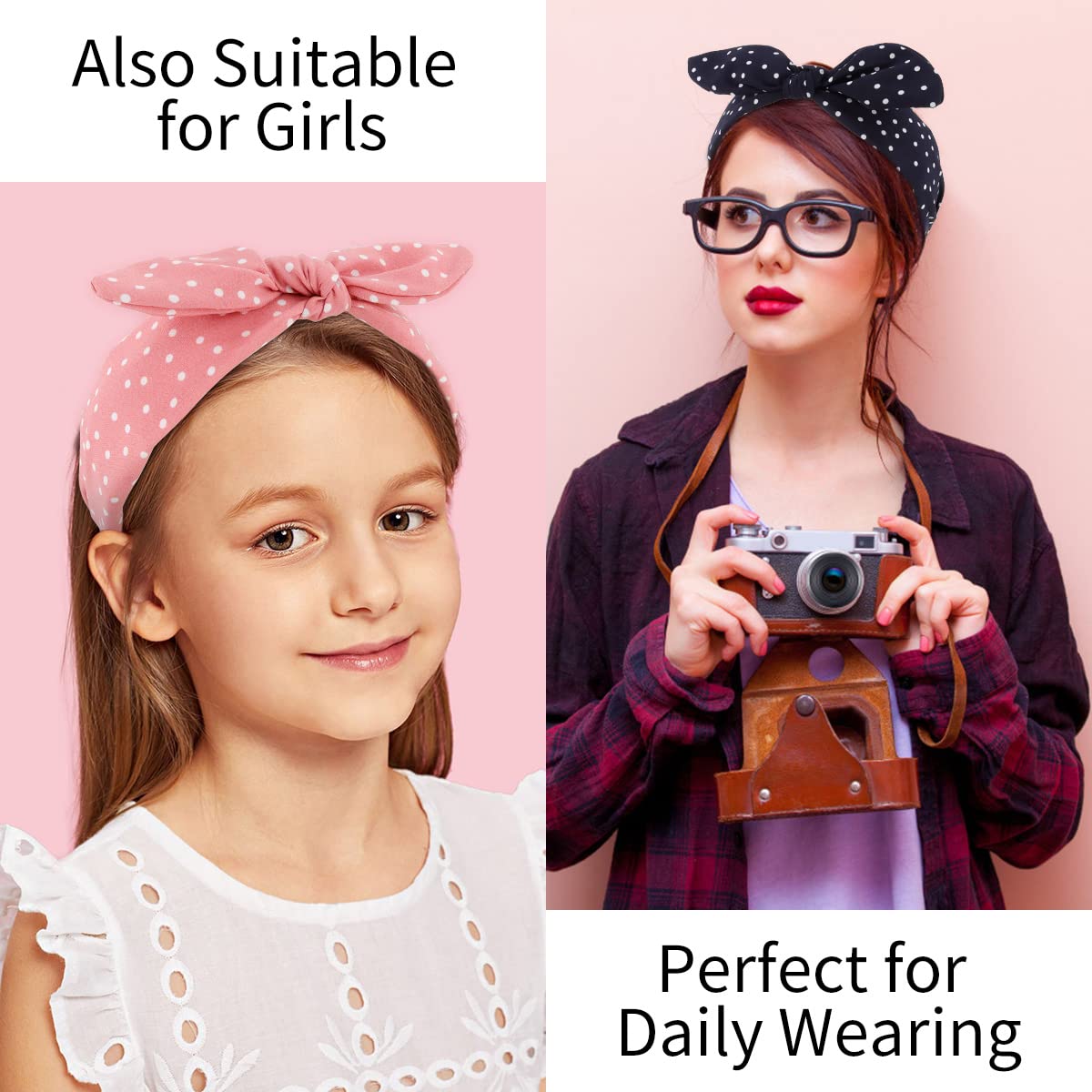 Fascia per capelli con fiocco brillante per ragazze, accessori per fascia per capelli da donna, temperamento a bordo largo, fascia per capelli in pizzo antiscivolo, copricapo con fermaglio per capelli