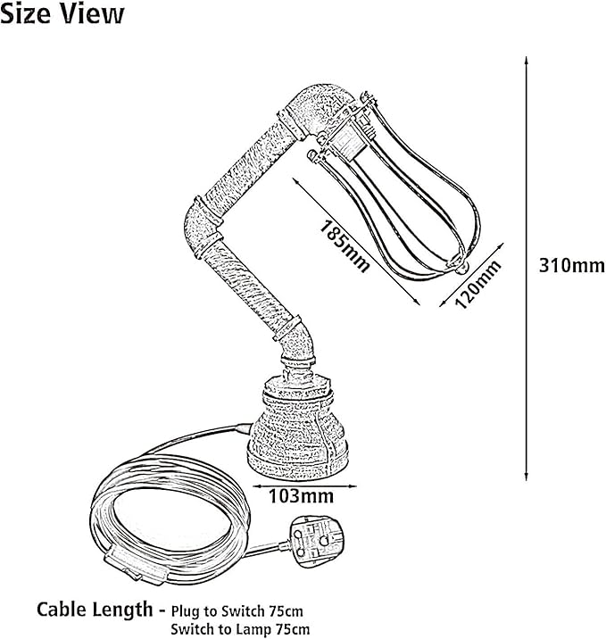Wall Plug-in Table Lamp