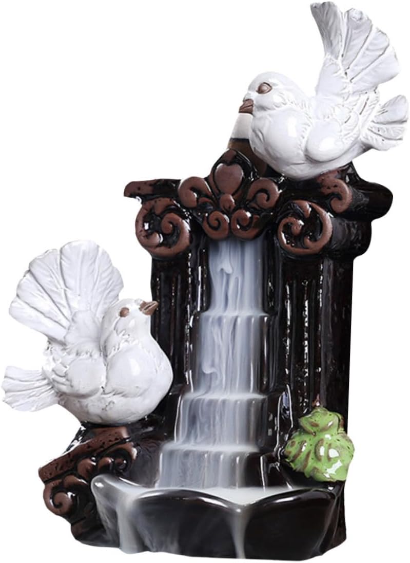 Ceramic Pigeon Incense Holder Aroma Therapy Burner Decor Tranquil Office Censer Indoor Fragrance Ornament for Living Space and Hospitality
