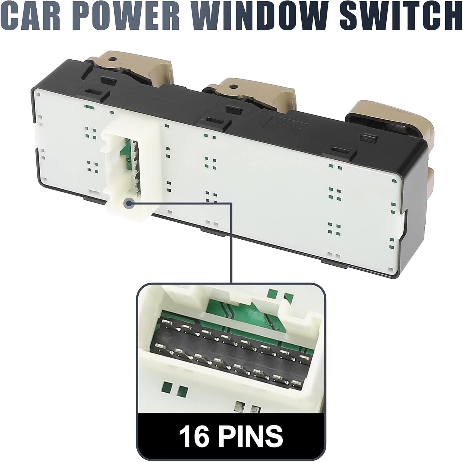 X AUTOHAUX Master Driver Side Power Window Switch 93570-3S000 Replacement for Hyundai Sonata 2011-2015