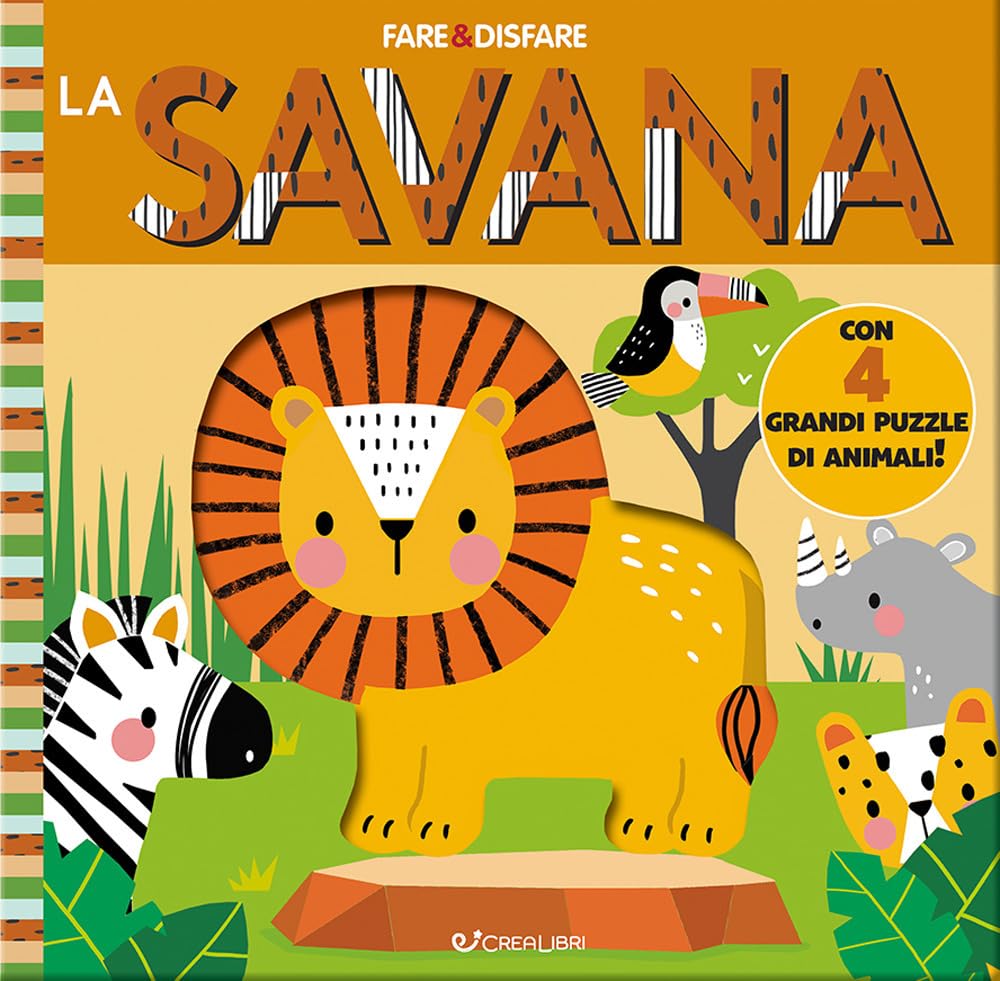 La Savana. Ediz. A Colori. Con 4 Grandi Puzzle Di Animali - 4