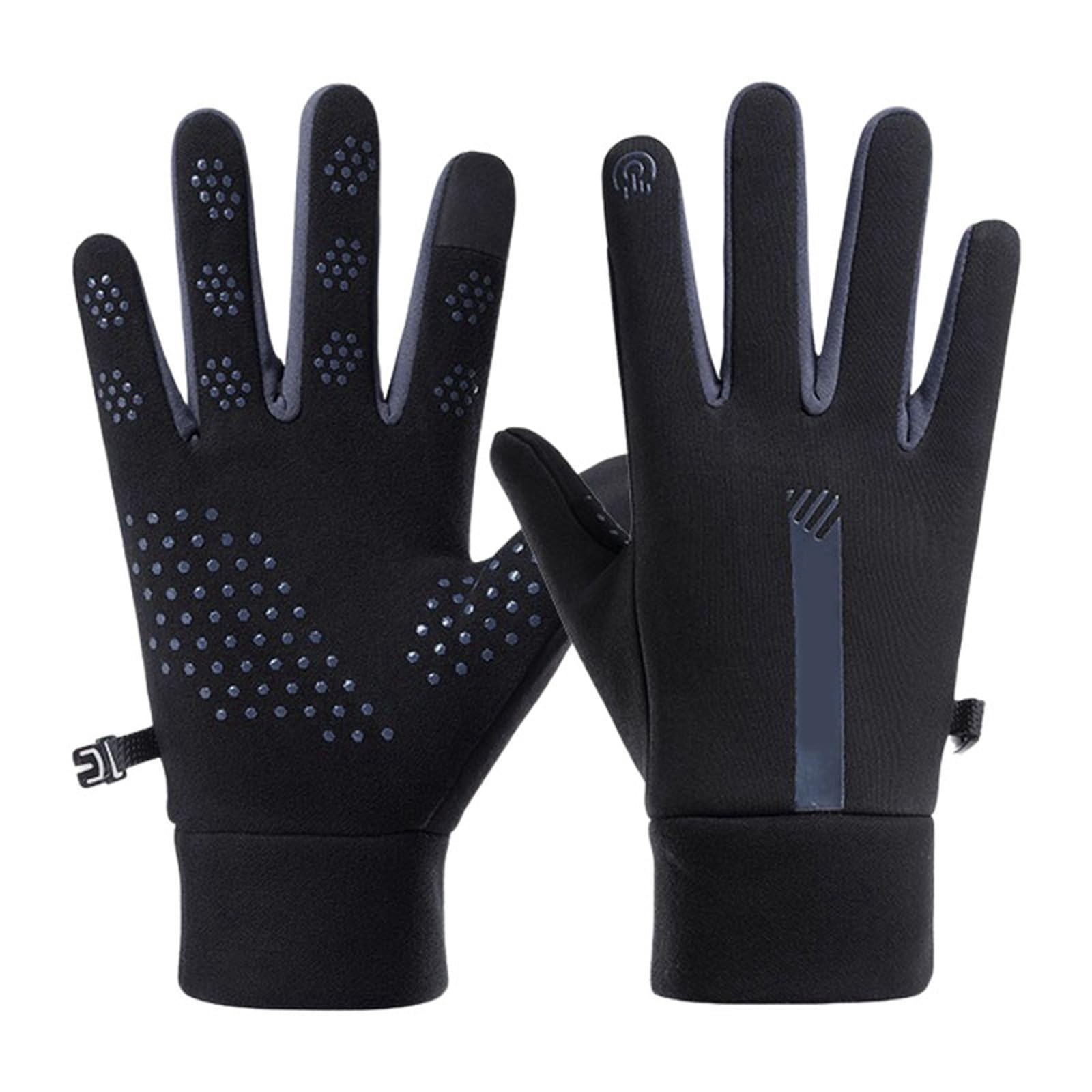 Lightweight Winter Gloves for Men Women Touchscreen Thermal Glove Non-Slip Elastic Cuff Gloves Warm Running Glove
