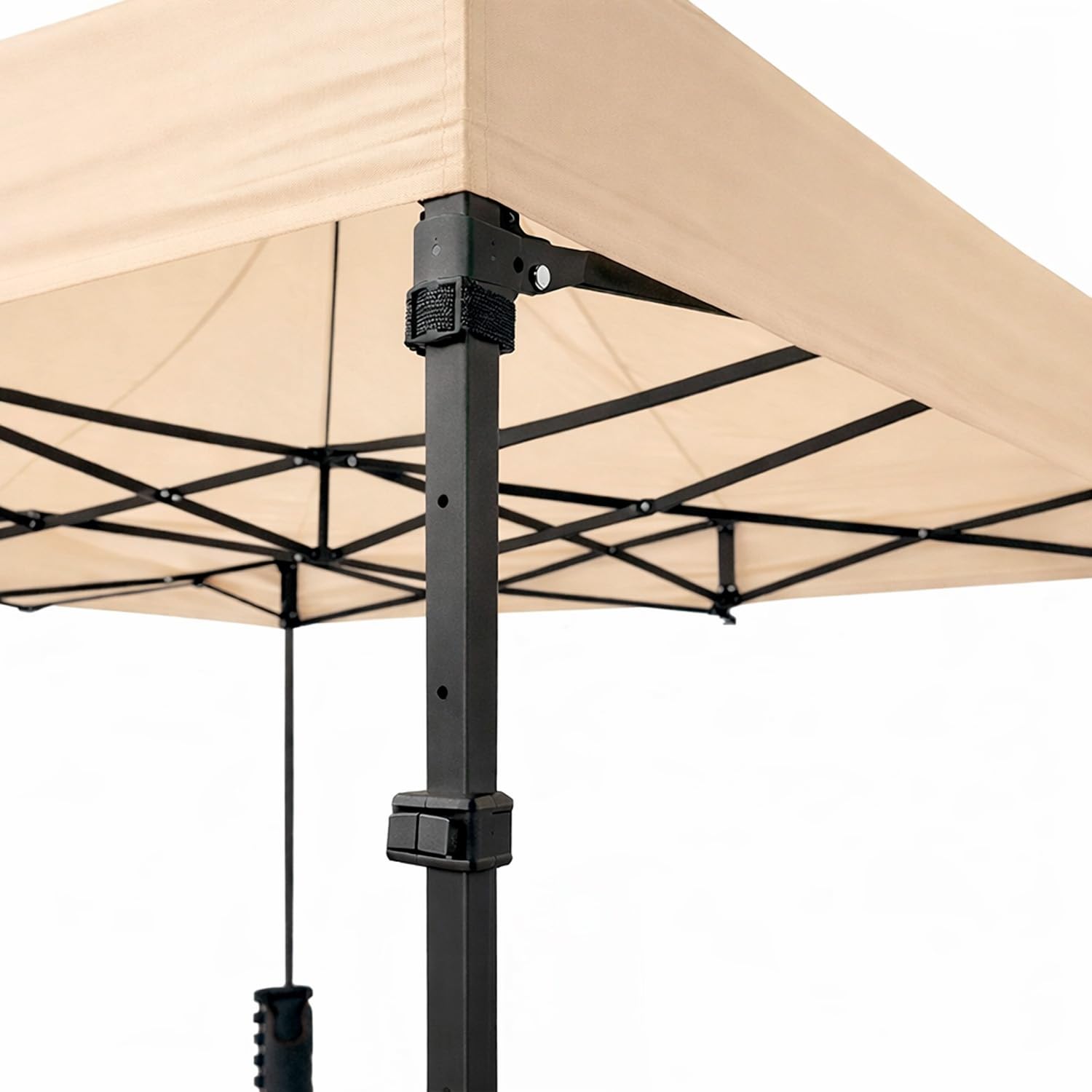 Gazebo Professionale 3x4.5 M Richiudibile Automatico In Acciaio Con Telo Oxford 1200D PVC Impermeabile e Anti UV Struttura a Fisarmonica con Sacche Zavorra e Borsa Trasporto Sagre Feste (Beige)