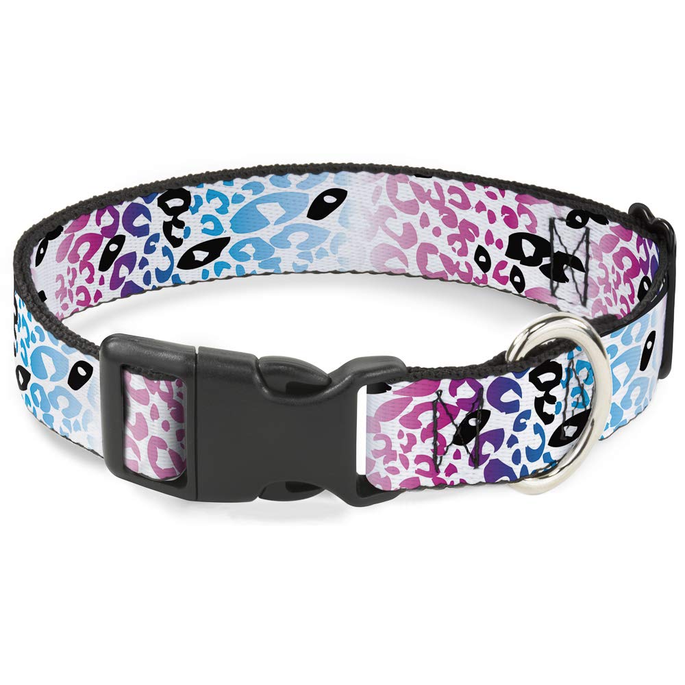 Collier clip plastique léopard réglable pour chien qui tire