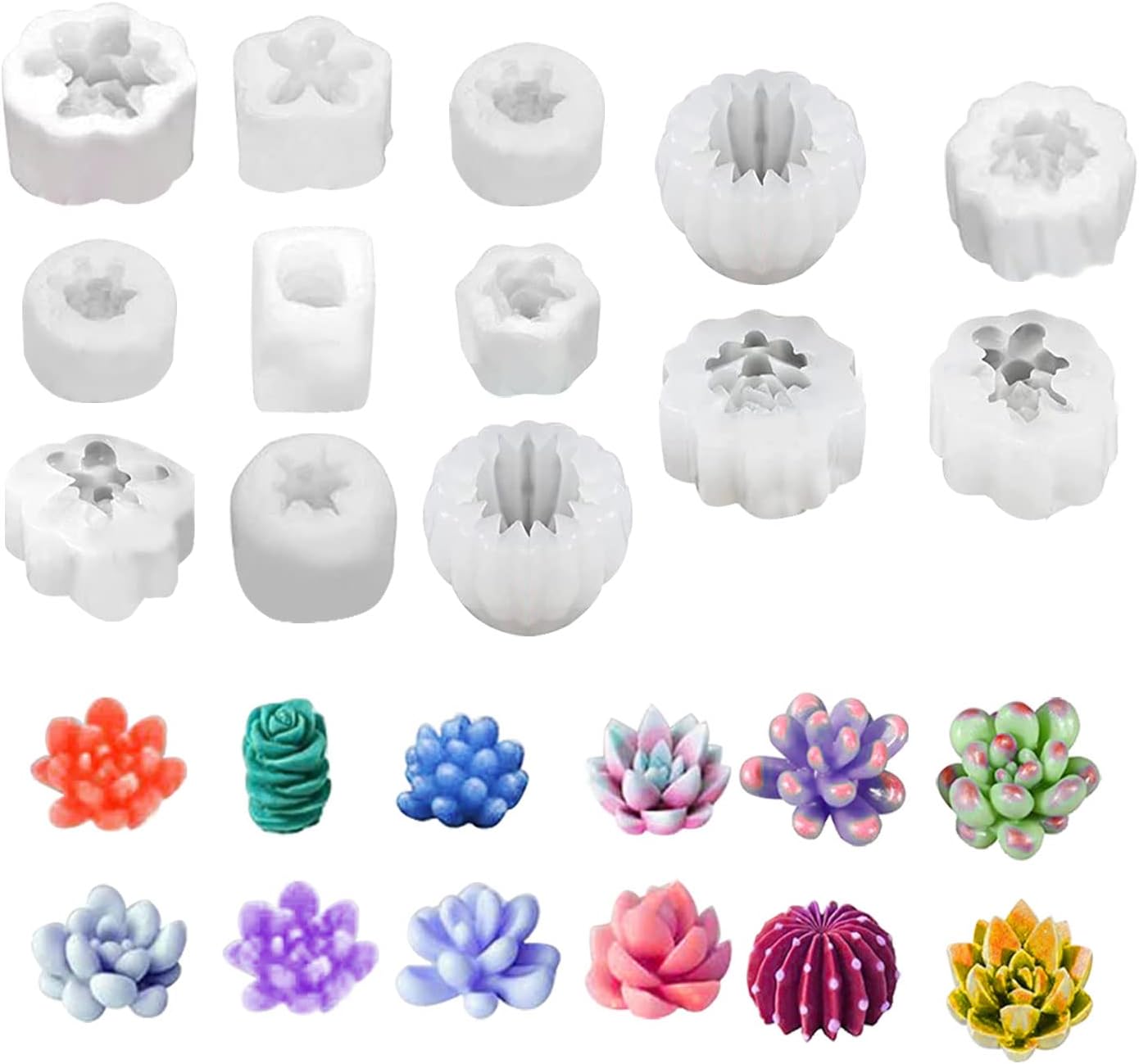 Moldes Para Macetas De Silicona Suculentas Con Forma De Tort | Meses Sin Interés