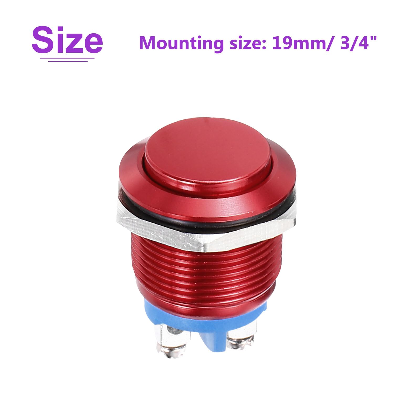 DMiotech 1 Pcs 19mm / 3/4" Push Button Switch - Image 4