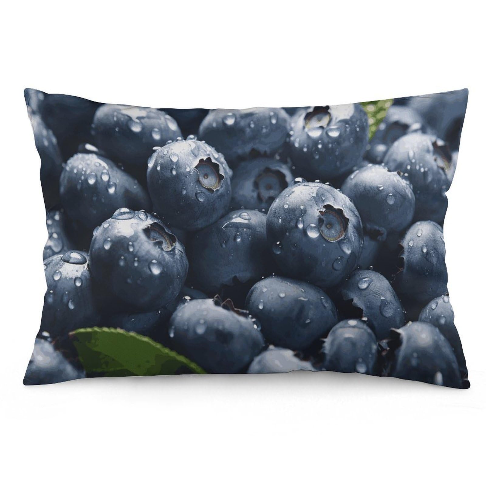 NTVOWPZO 2 Pack Decoration Throw Pillow Covers 12 "x20 Pillowcases Covers Delicious Blueberry Pillowcases Modern Farmhouse Home Decor Sofa Cushions Covers for Couch Bed Living Room