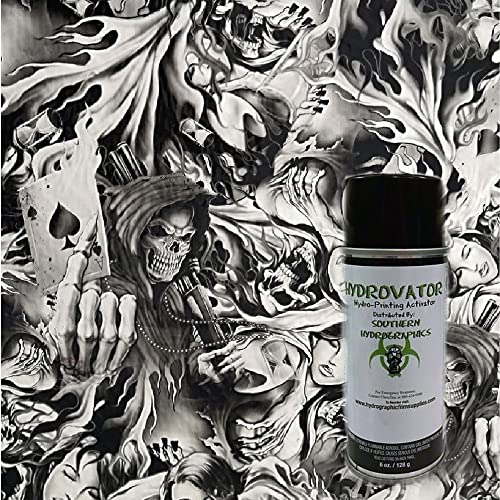 Southern Hydrographics Hydrographic Film Water Transfer Printing Film Hydro Dipping Dip Film Hydrographics Film Soul Collector Dip Kit 6 oz Activator & Linear Meter Hydro Film
