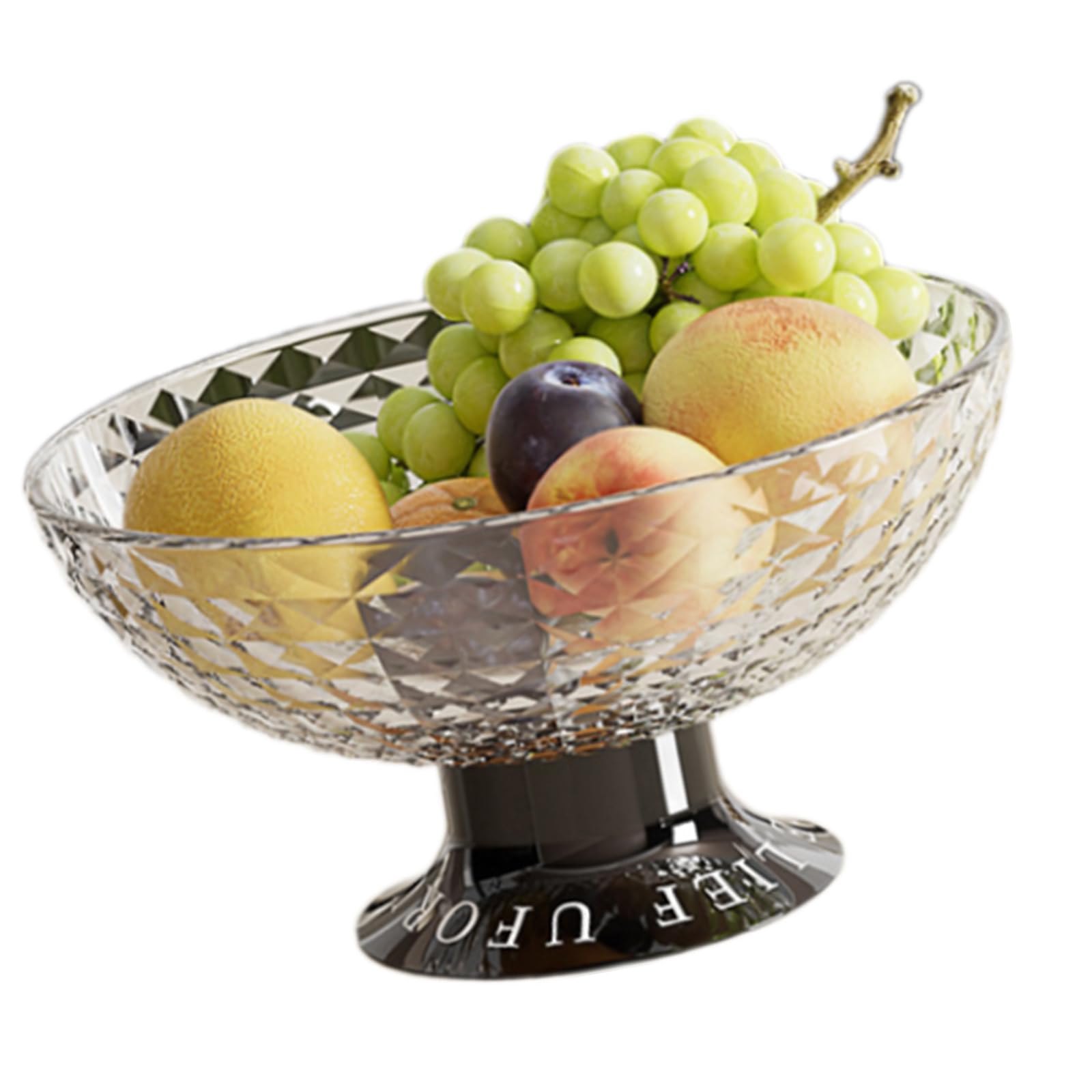 MICFENY Snacks Serving Plate Dried Fruit Plate Dessert Tray Trinket Round Candy Organizers Decorative Serving Tray