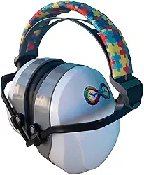Abafador de Ruido 26 DB Branco para Autistas crianças e adolescentes