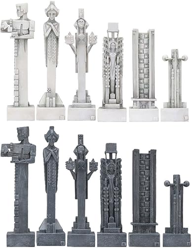 Frank Lloyd Wright Midway Gardens Juego de ajedrez